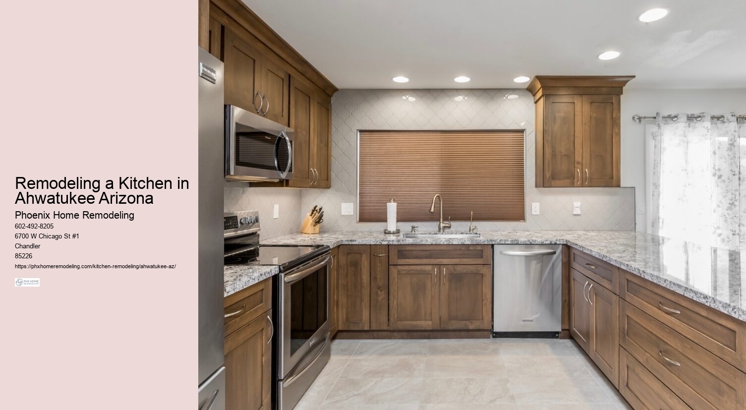 Remodeling a Kitchen in Ahwatukee Arizona